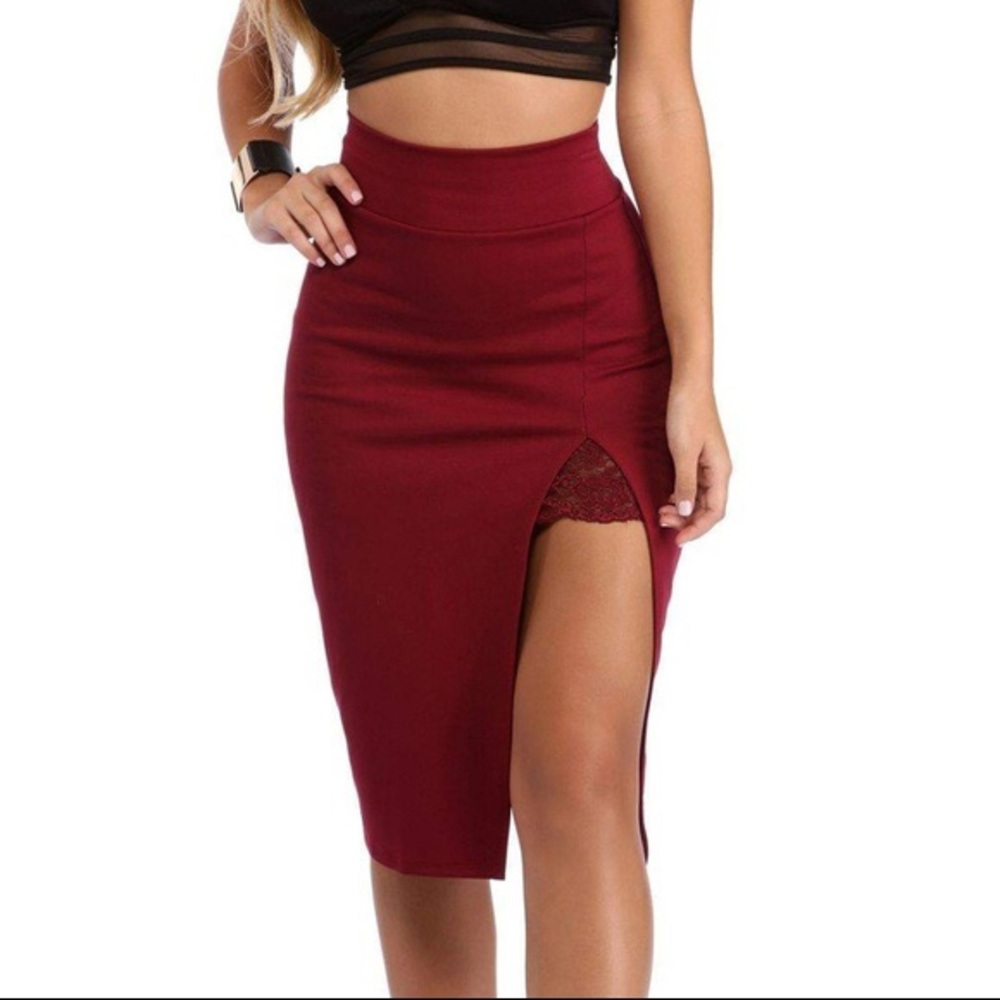 Red skirt